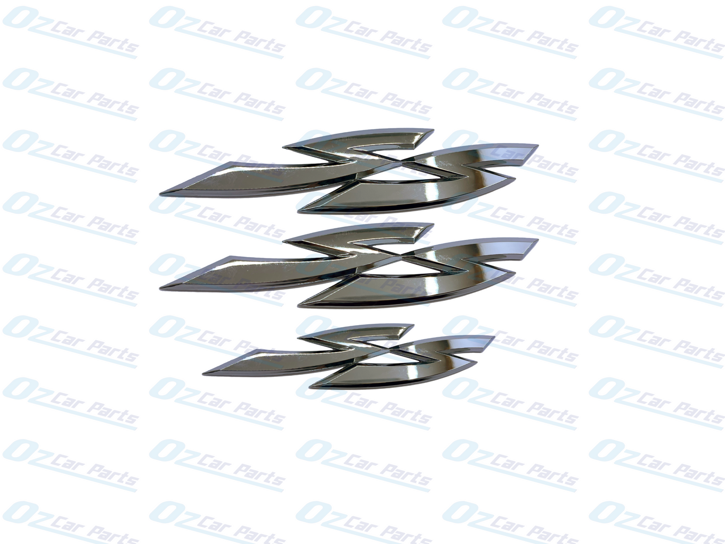 Chrome Side & Rear SS Badge Set Holden Commodore VY VZ SS Sedan Wagon Ute