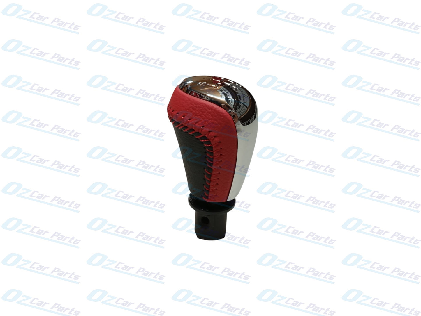 Manual Gear Knob Chrome Cap Red Leather & Stitch for Holden Commodore VF V6