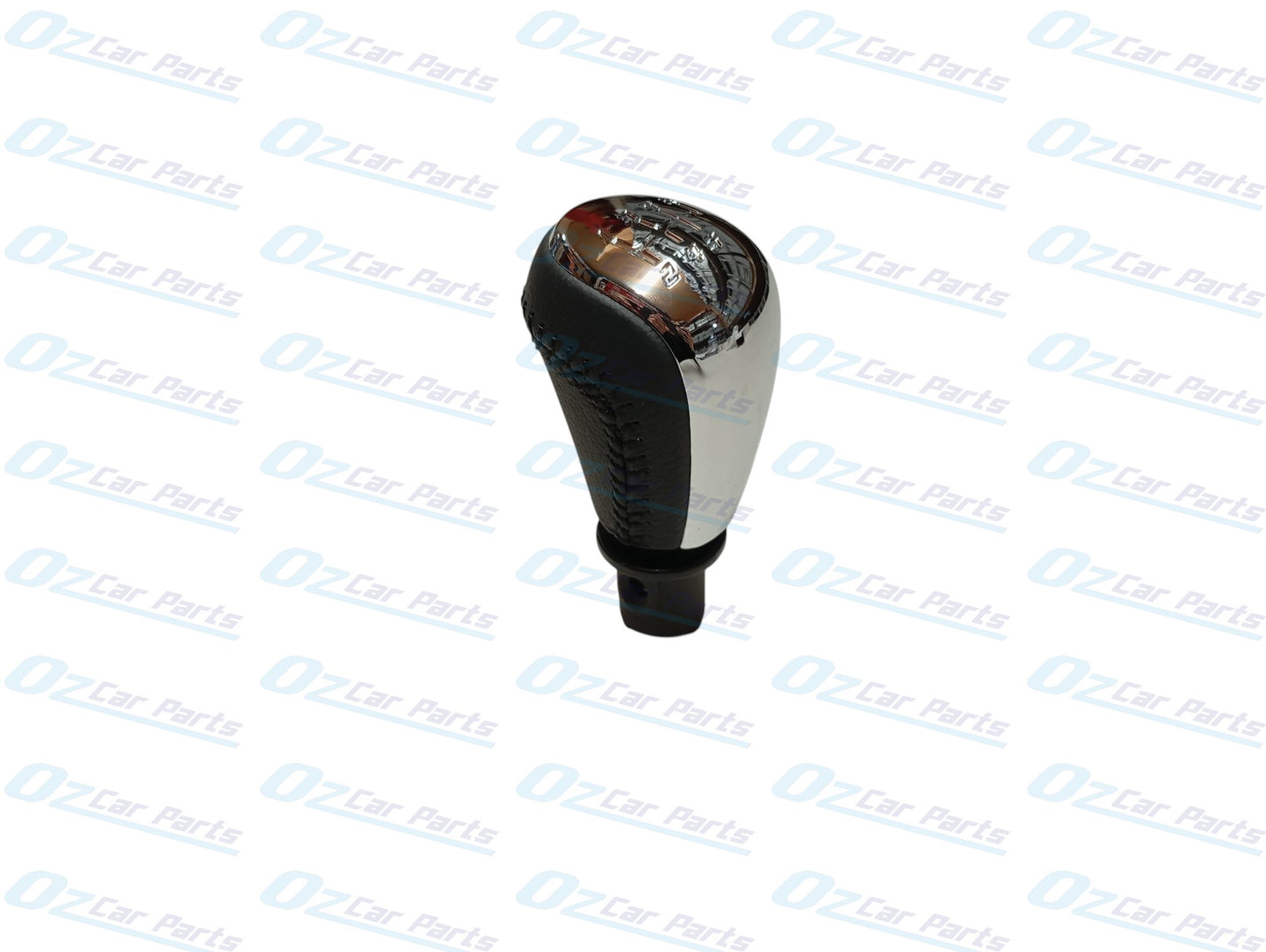 Manual Gear Knob Chrome Cap Black Leather & Stitch for Holden Commodore VF V8