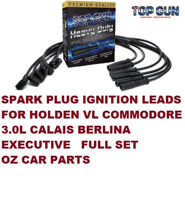 SPARK PLUG IGNITION LEADS FOR VL HOLDEN COMMODORE 3.0L NEW SET