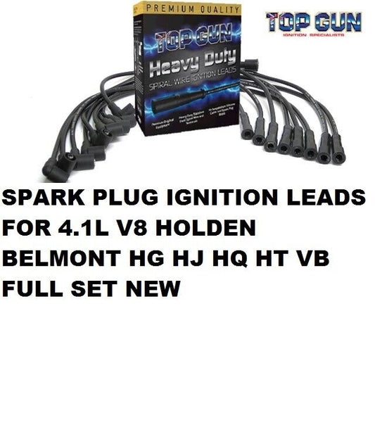 SPARK PLUG IGNITION LEADS FOR V8 HOLDEN 4.1L HG HJ HQ HT BELMONT NEW SET