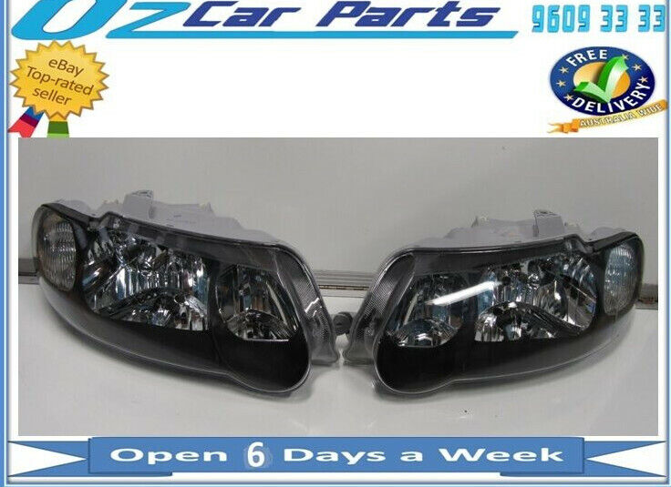 SS BLACK HEADLIGHTS PAIR UTE HOLDEN COMMODORE VU SS UTE GENUINE NEW PAIR