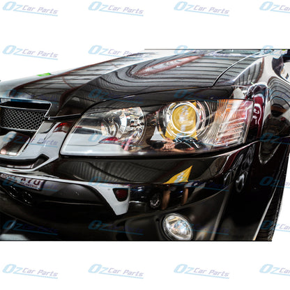 Headlight Eye Lids Eye Brow Fit Pair For Holden Commodore VE Series 1 & 2