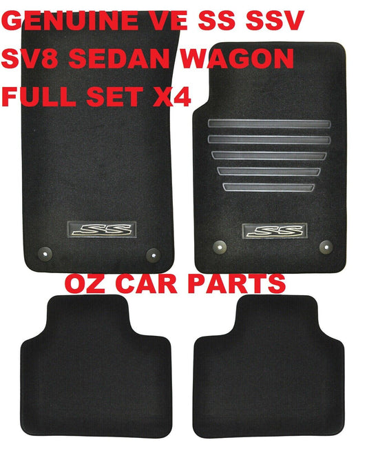 FOR HOLDEN COMMODORE VE SS V8 FLOOR MATS 4 PIECE FULL SET GENUINE NEW