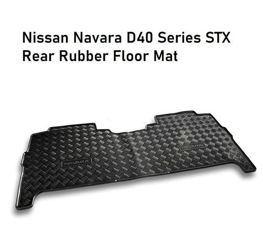 GENUINE For Nissan Navara D40 Series STX-- Rear Rubber Floor Mat--1pc REAR MATS