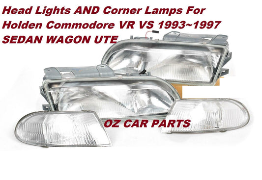 HEADLIGHTS AND Corner Indicator Lights SET FOR HOLDEN COMMODORE VR VS NEW