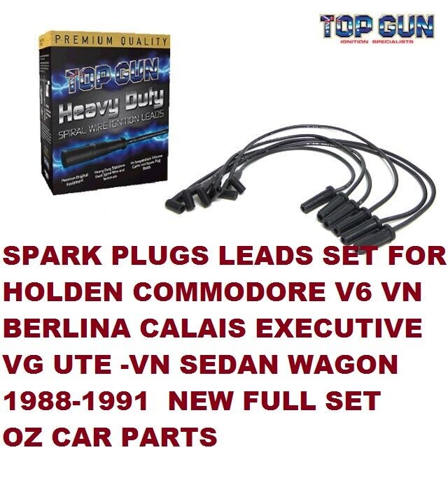 SPARK PLUG IGNITION LEADS FOR VN CALAIS V6 HOLDEN COMMODORE NEW FULL SET