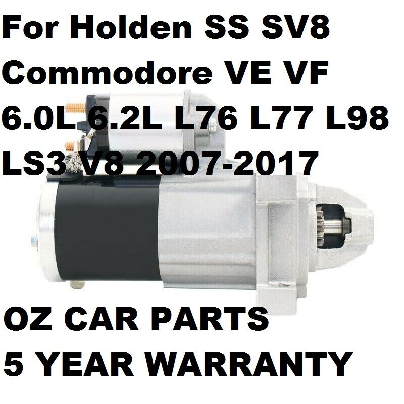 STARTER MOTOR FOR Holden Commodore VE V8 SS SV8 SSV NEW STARTER MOTOR NEW