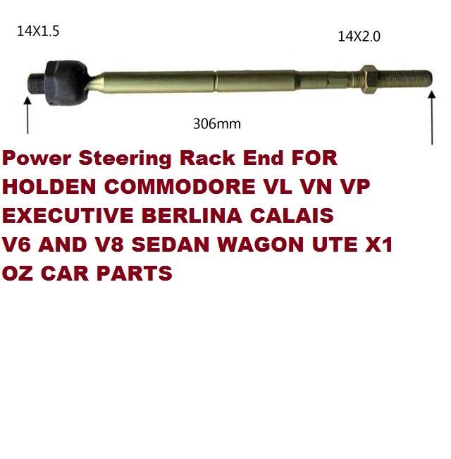 Power Steering Rack End FOR HOLDEN COMMODORE VL V6 V8 SEDAN WAGON UTE NEW