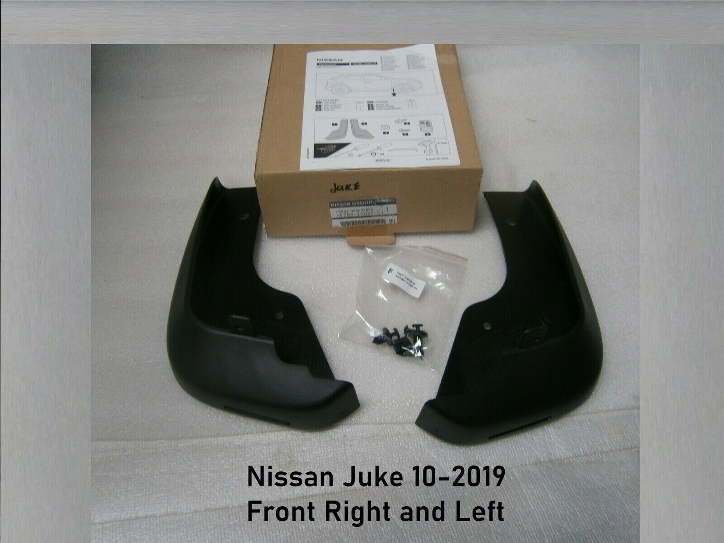 For Nissan Juke 10-2019 Front Right and Left Mud flaps (PAIR) GENUINE