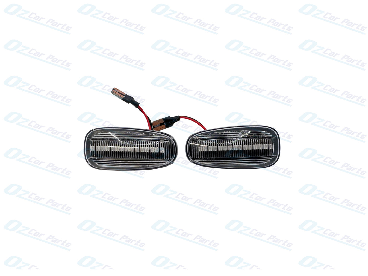 Clear Dynamic LED Side Indicator Blinker Light Pair Holden Commodore VY VZ