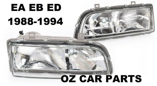 FOR FORD FALCON EA EB ED HEADLIGHTS HEAD LAMPS PAIR NEW 1988-1994 LEFT AND RIGHT