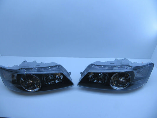 CALAIS BLACK HEADLIGHTS Projector LEFT RIGHT SIDE PAIR FOR HOLDEN COMMDORE VY