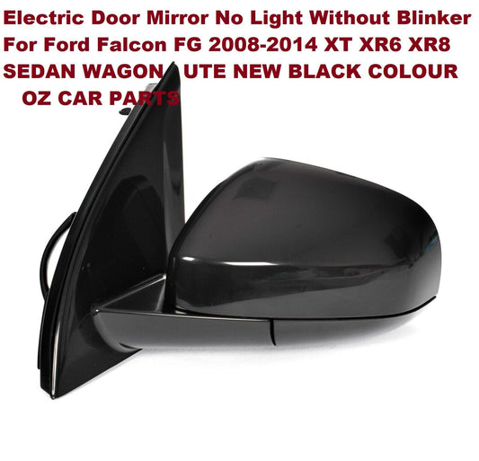 PASSENGER LEFT DOOR MIRROR FOR XR6 XR8 UTE FG FORD FALCON NEW BLACK COLOUR