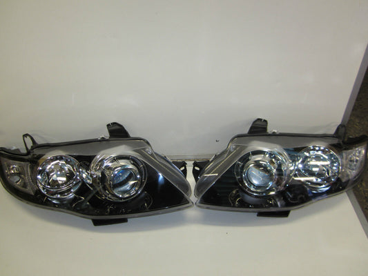 FOR Ford Falcon FG XT GT SERIES 2 MK G6 G6E F6 Headlights Black Brand New Pair