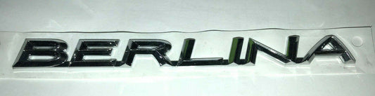 BERLINA EMBLEM BADGE BERLINA GENUINE HOLDEN COMMODORE SIZE 14.5 CM LONG 1.5 CM W