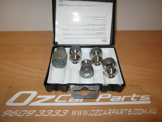 HOLDEN COMMODORE VL VN VP VR VS VT VX VY VZ WHEEL LOCK NUTS WITH KEY GM NEW