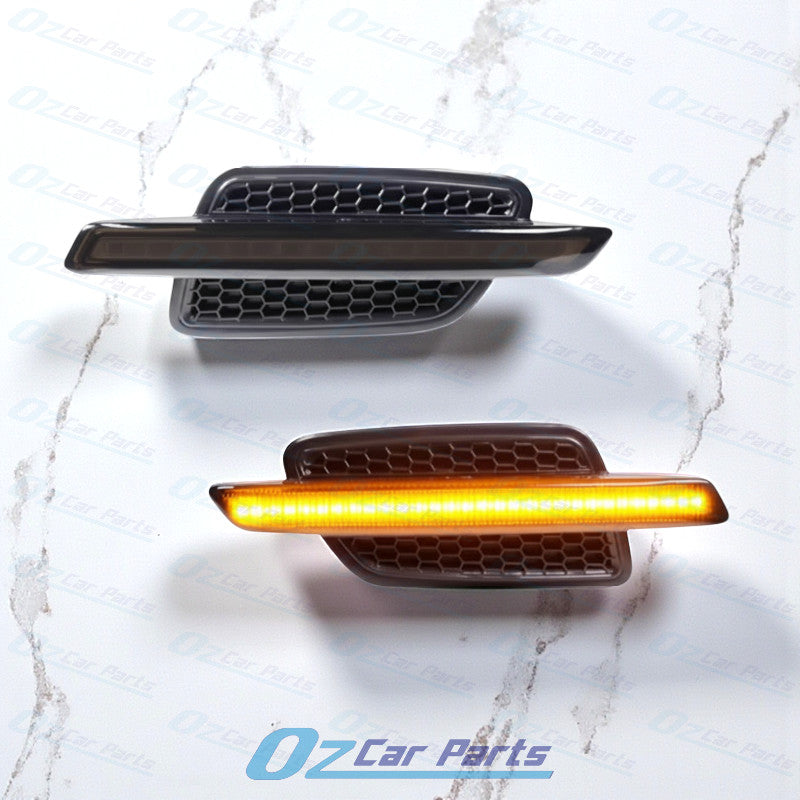 Holden Commodore VE LED Smoked Side Indicator Flutes Guard Flasher Pair V6 V8 SS