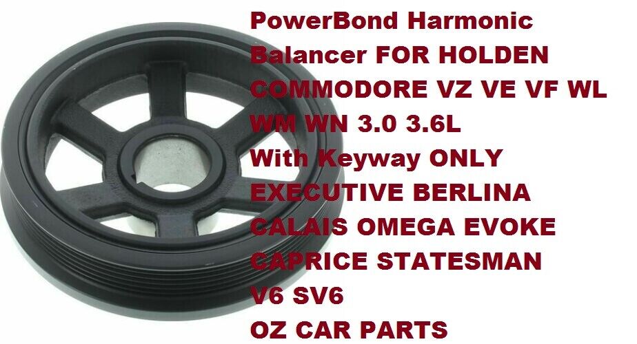 With Keyway HARMONIC BALANCER PULLEY FOR V6 HOLDEN COMMODORE VZ V6 SV6 NEW