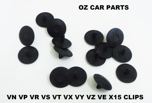 BONNET PAD INSULATOR CLIPS SET OF 15 FOR HOLDEN COMMODORE VR VS VT VX VY VZ VE