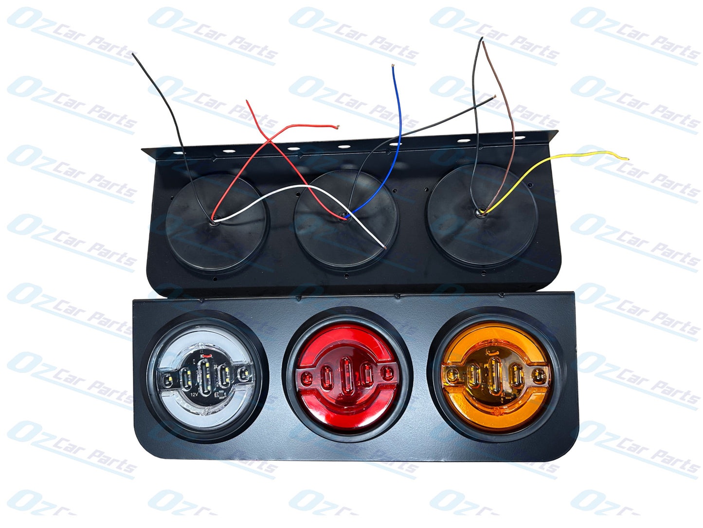 Universal Ute Tray Back Trailer Led Tail Light Pair With Bracket & 2 Relays