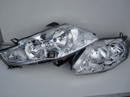 FITS FOR Ford Falcon FG XT MK G6 G6E F6 Headlights Chrome  Pair