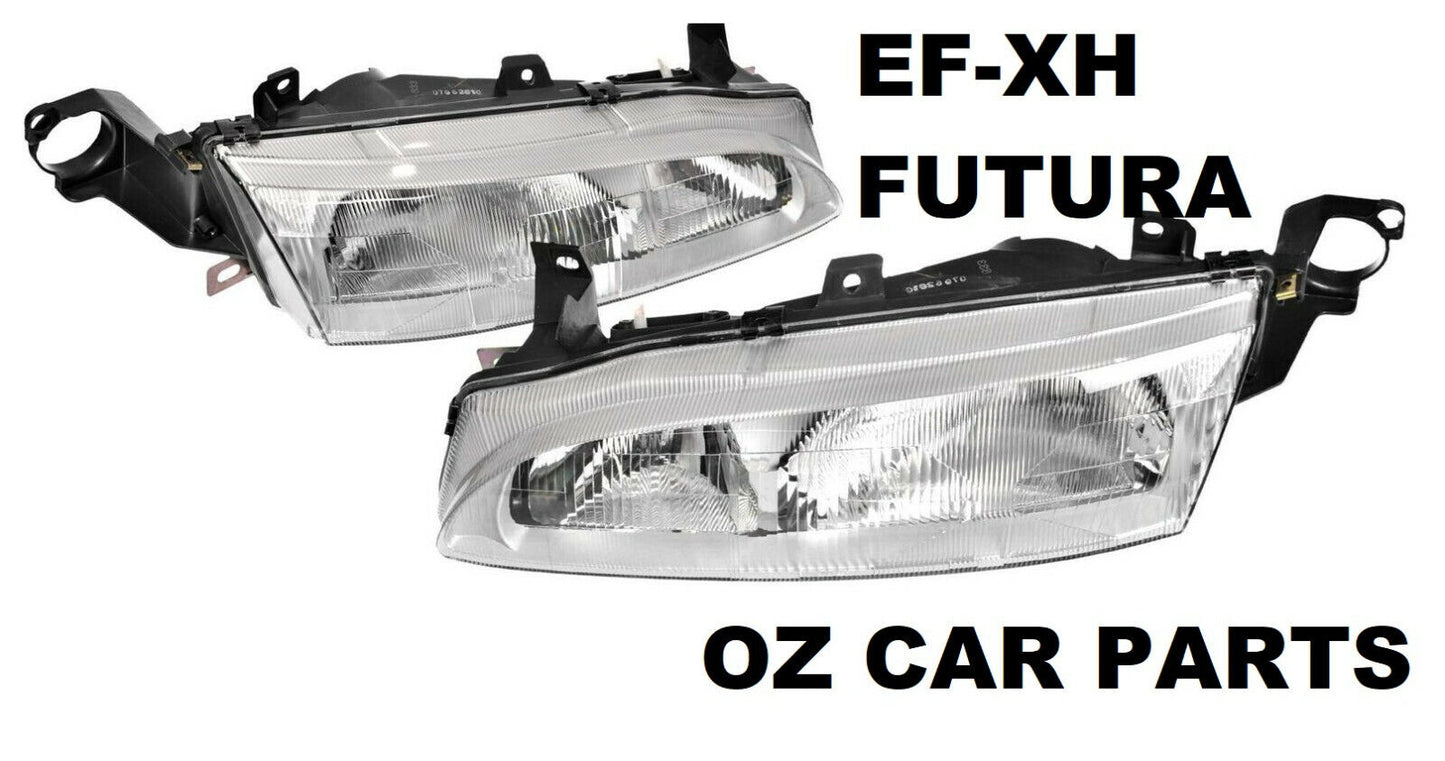 FOR FORD FALCON / FUTURA EF 94-96 / XH UTE 96-99 HEADLIGHTS HEAD LAMPS PAIR NEW