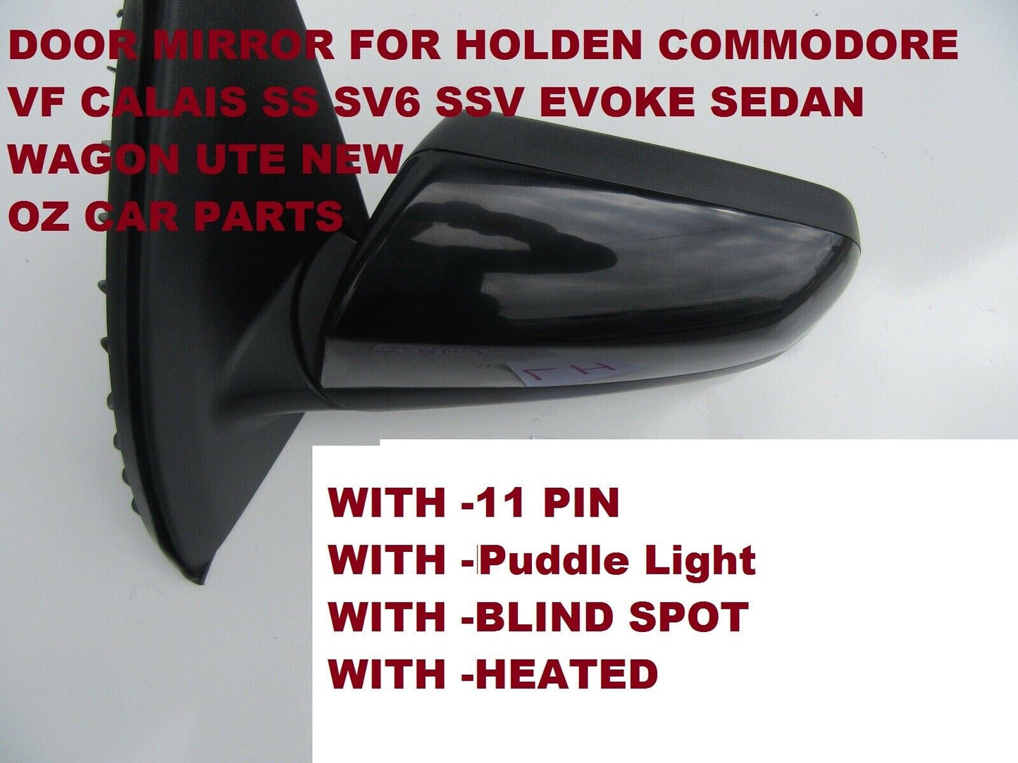 PASSENGER SIDE DOOR MIRROR FOR CAPRICE HOLDEN WN CAPRICE V NEW