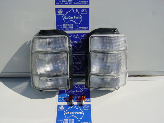 HOLDEN COMMODORE VN VG VP VR VS TAIL LIGHTS UTE & WAGON PAIR FULL CLEAR LIGHTS