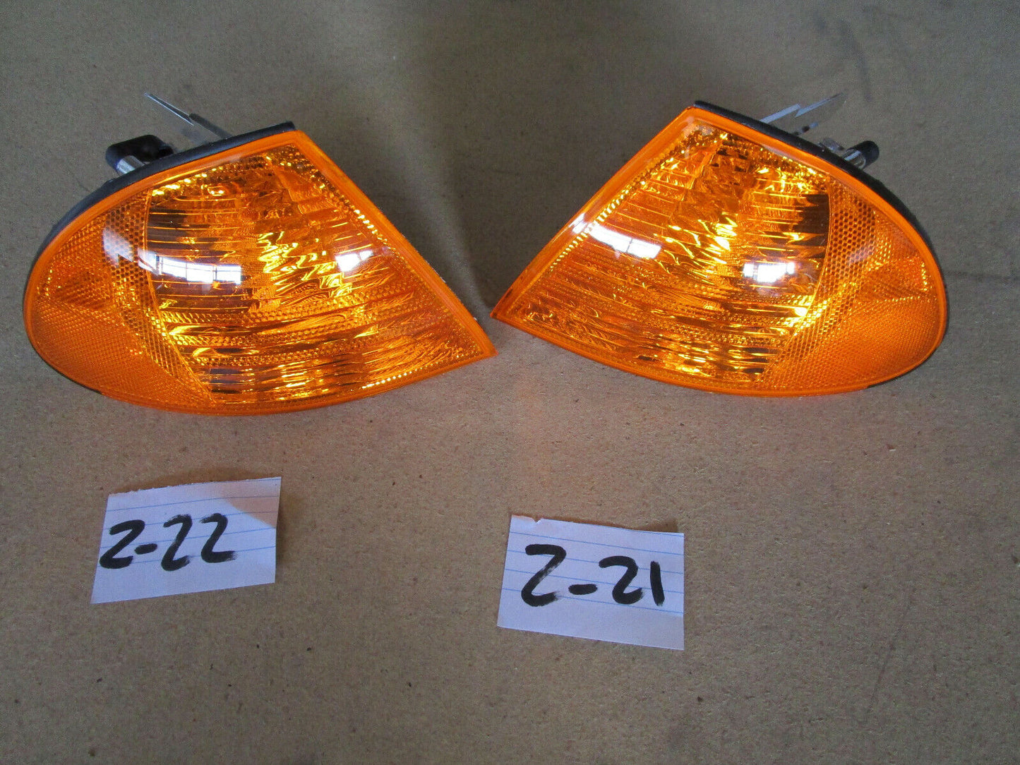 Corner Light Indicator Lamp Amber For BMW 3 Series E46 Sedan 98~01 PAIR X2 NEW