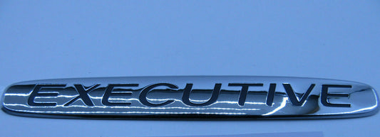 EXECUTIVE EMBLEM BADGE FOR VT VX BOOT LID BADGE GENUINE NEW CHROME EXECUTIVE