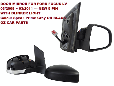 DRIVER SIDE DOOR MIRROR FOR LV FORD FOCUS DOOR MIRROR WITH INDICATOR 5 PIN 09-11