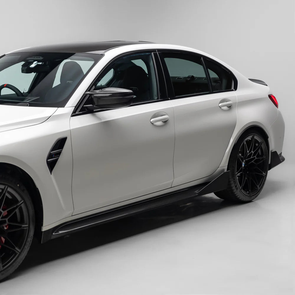 M Performance Style Pre Pregged Dry Carbon Side Skirts for BMW M3 G80 G81 2020+