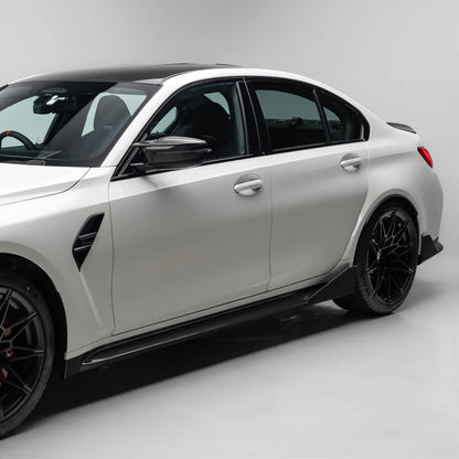 M Performance Style Pre Pregged Dry Carbon Side Skirts for BMW M3 G80 G81 2020+