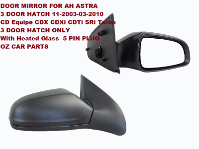 Driver Side Electric Door Mirror 5 Pin for Holden Astra AH 04-09