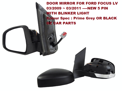 LEFT SIDE DOOR MIRROR FOR LV FORD FOCUS DOOR MIRROR WITH INDICATOR 5 PIN 09-11