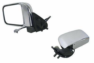 PASSENGER SIDE LEFT DOOR MIRROR CHROME FOR NISSAN NAVARA D22 NEW 1999-2014