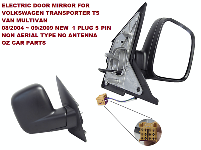 DOOR MIRROR DRIVER SIDE RIGHT FOR VW VOLKSWAGEN MULTIVAN T5 NEW MIRROR