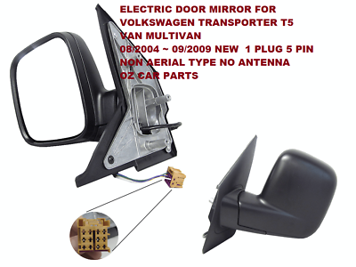 FOR T5 DOOR MIRROR PASSENGER SIDE VW VOLKSWAGEN MULTIVAN 2004/2009 MODELS NEW