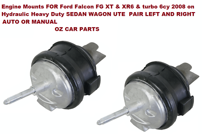 HYDRAULIC ENGINE MOUNTS FOR FG FORD FALCON XT SEDAN WAGON UTE 6 CYL PAIR NEW