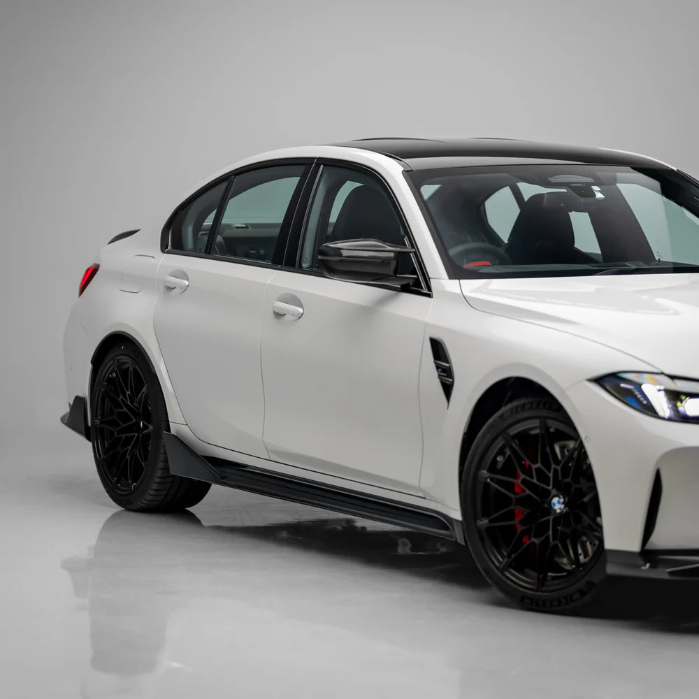 M Performance Style Pre Pregged Dry Carbon Side Skirts for BMW M3 G80 G81 2020+