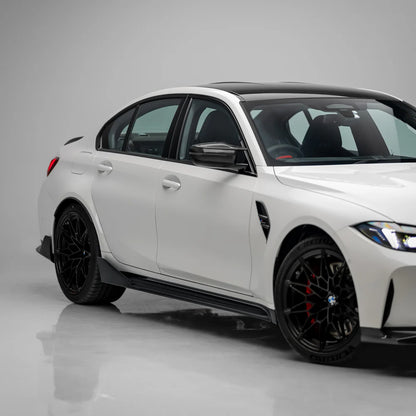 M Performance Style Pre Pregged Dry Carbon Side Skirts for BMW M3 G80 G81 2020+
