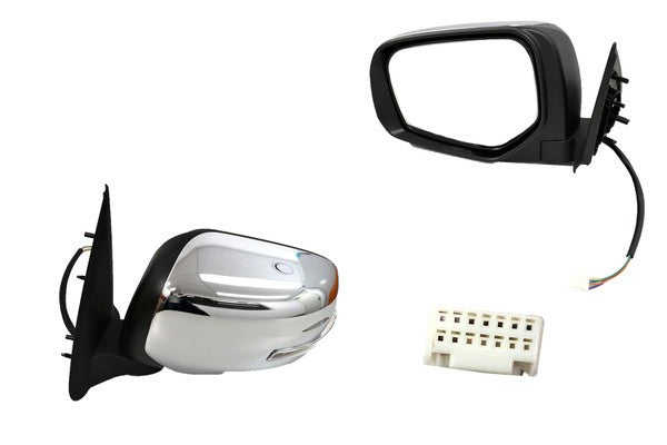 NEW LEFT SIDE DOOR MIRROR FOR MITSUBISHI TRITON MQ 01/2015-10/2018 7-PIN CHROME