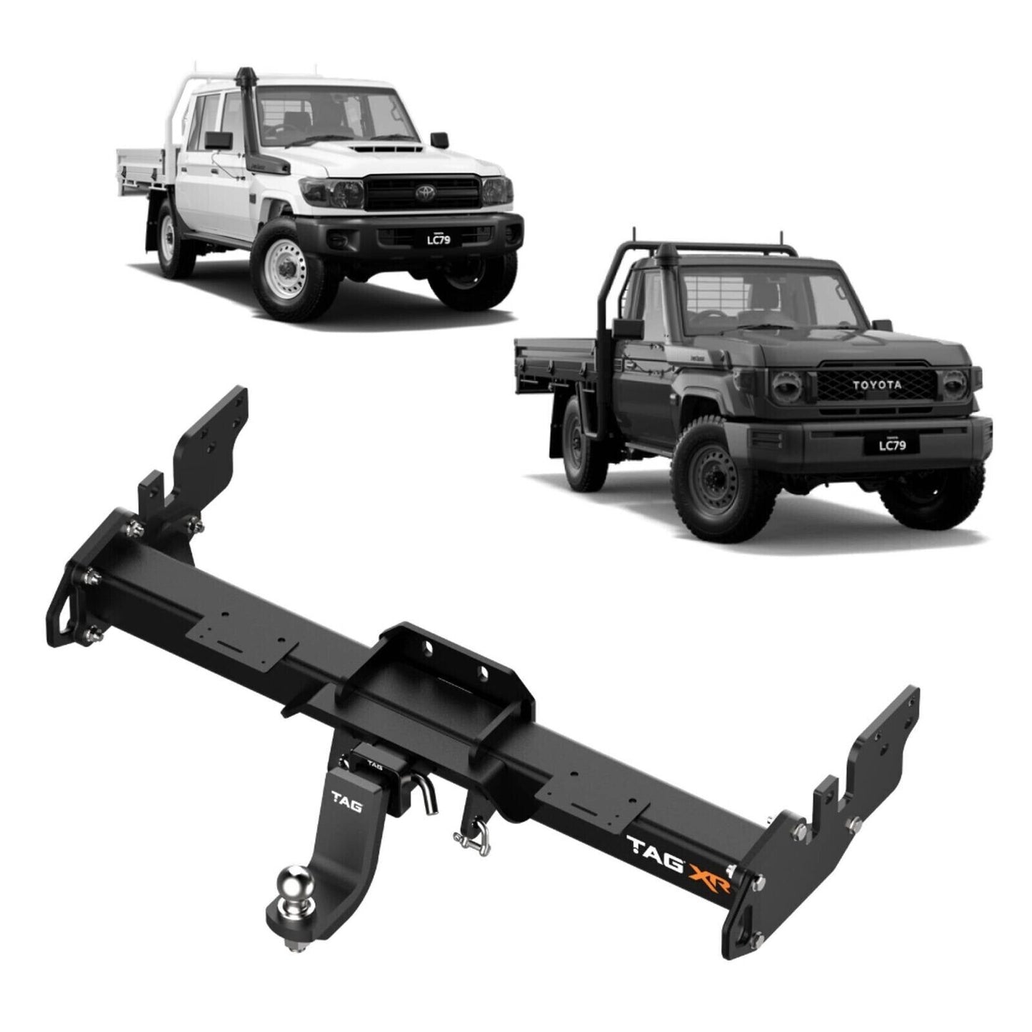 TAG Extreme Recovery Towbar & Wiring Kit for Toyota Landcruiser 79 Series Single