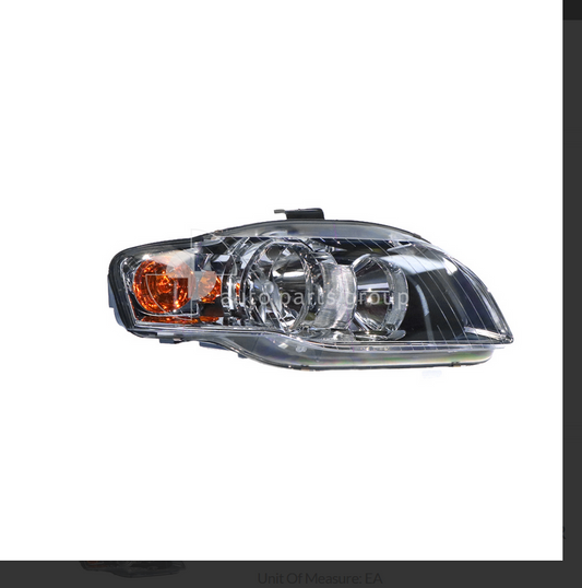 NEW DRIVER RIGHT HEADLIGHT FOR AUDI A4 3/2005-7/2009 ALL WITH AMBER INDICATOR