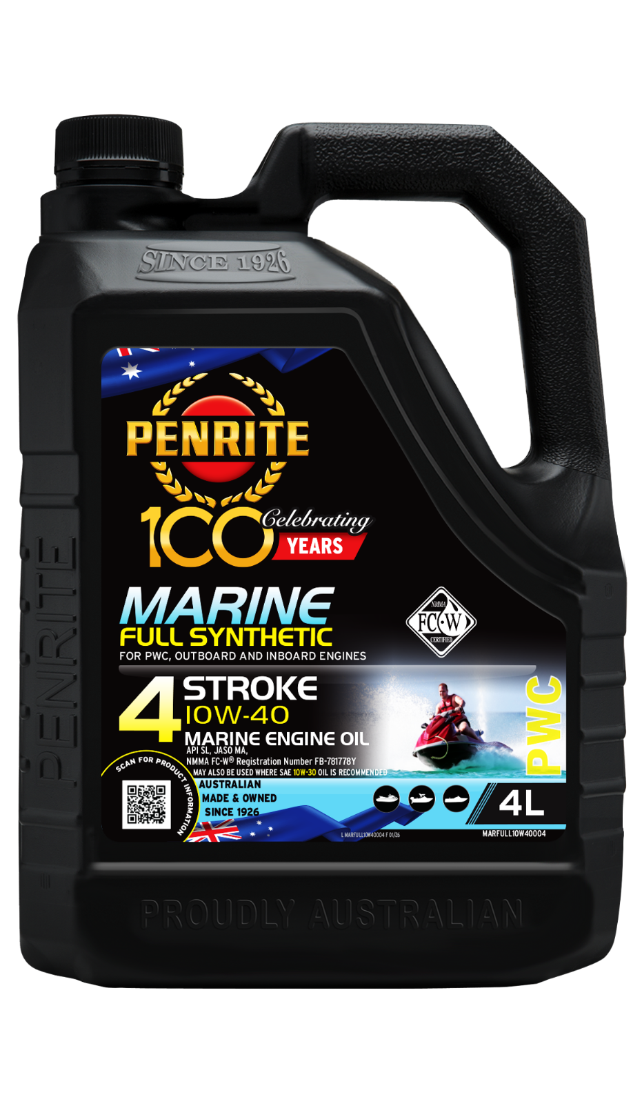 MARINE OUTBOARD ENGINE OIL 4-STROKE four stroke Full Synthetic FULL SYN 10W-40