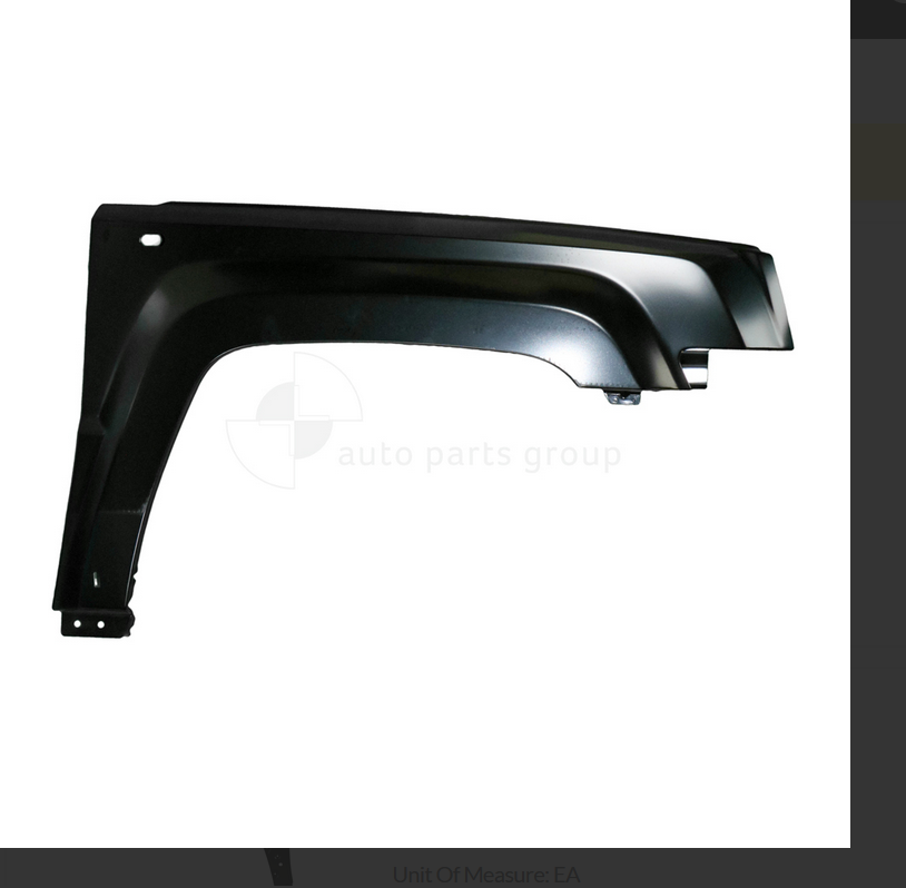 GENUINE RIGHT FRONT GUARD FOR JEEP PATRIOT 5/2011-12/2016 INDICATOR HOLE TYPE