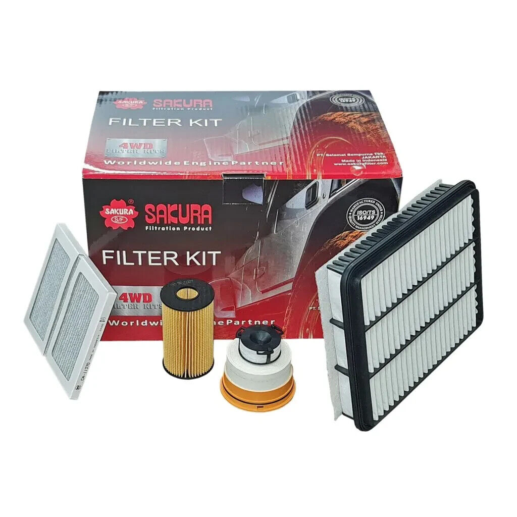 SERVICE FILTER KIT OIL AIR FUEL CABIN FOR TOYOTA LANDCRUISER VDJ