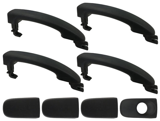 GENUINE BLACK OUTER DOOR HANDLE SET FOR FORD RANGER PX 1-2 MK1-MK2 2011-2018