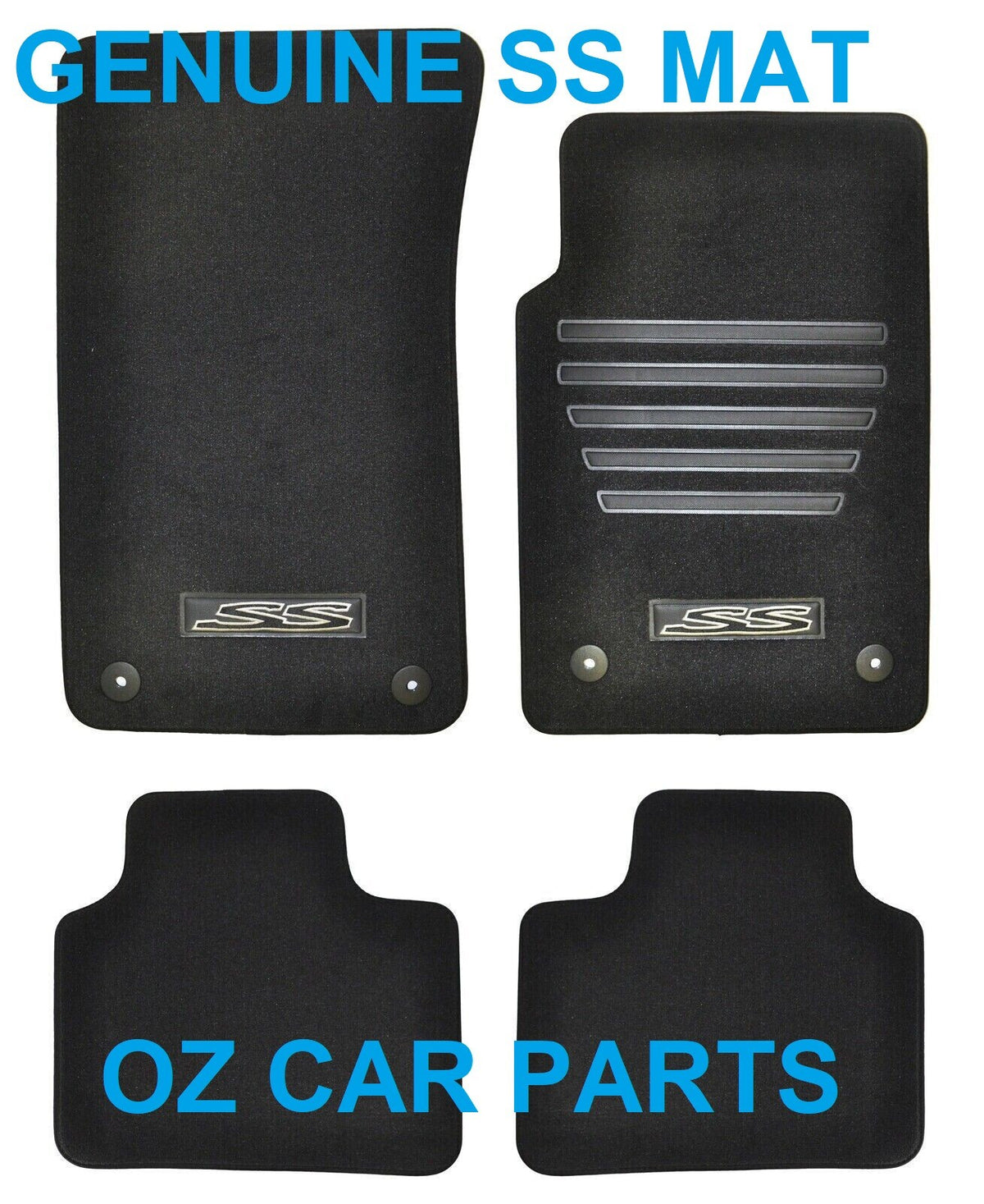 Genuine Holden VE SS Carpet Floor Mats Front & Rears Commodore SV6 SSV Set of 4